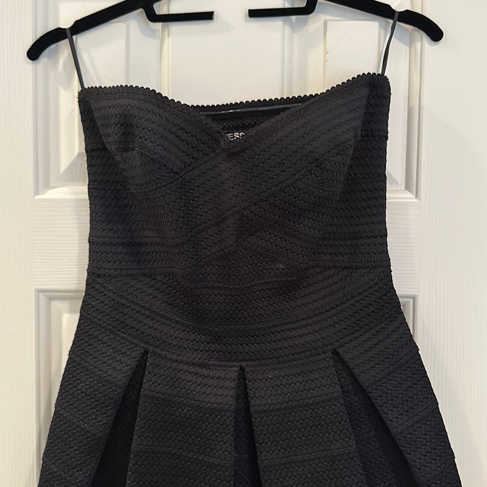 Express strapless stretch lace dress